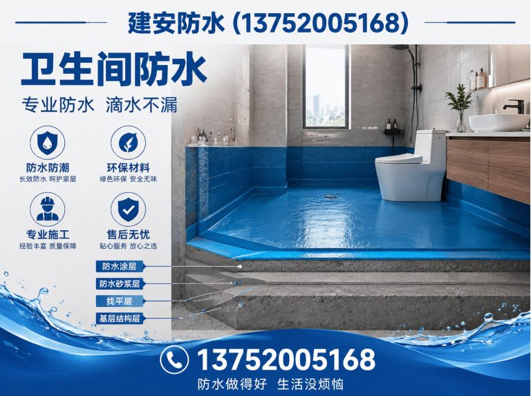 天津卫生间防水展示图